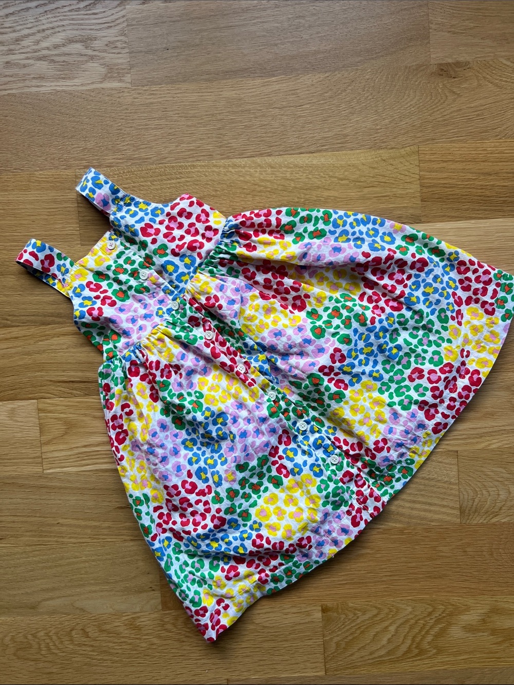 Mini Boden Multicolor Floral Spot Print Sundress